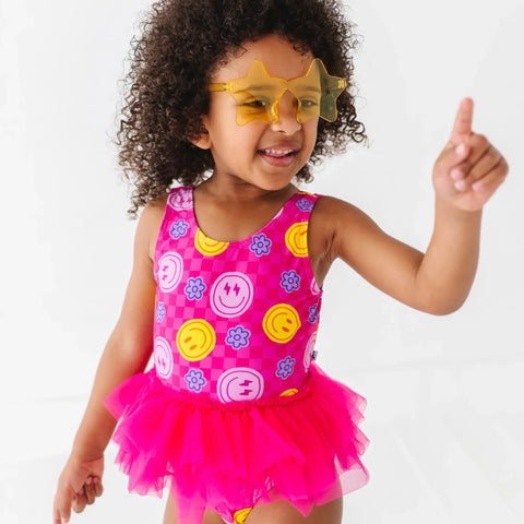 Electric Smiles Swimsuit With Tutu