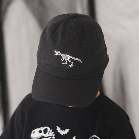 Dinosaur Skeleton Patch Halloween Baseball Hat for Kids