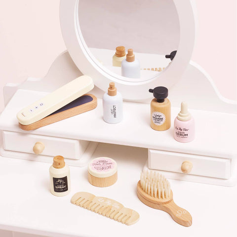 Wooden Hair Care & Straighteners Set