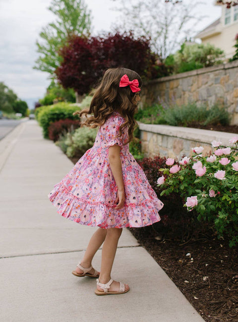 Aura Poplin Dress - Love is Blooming