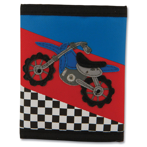 Kids Tri-Fold Wallet - Shark Blue