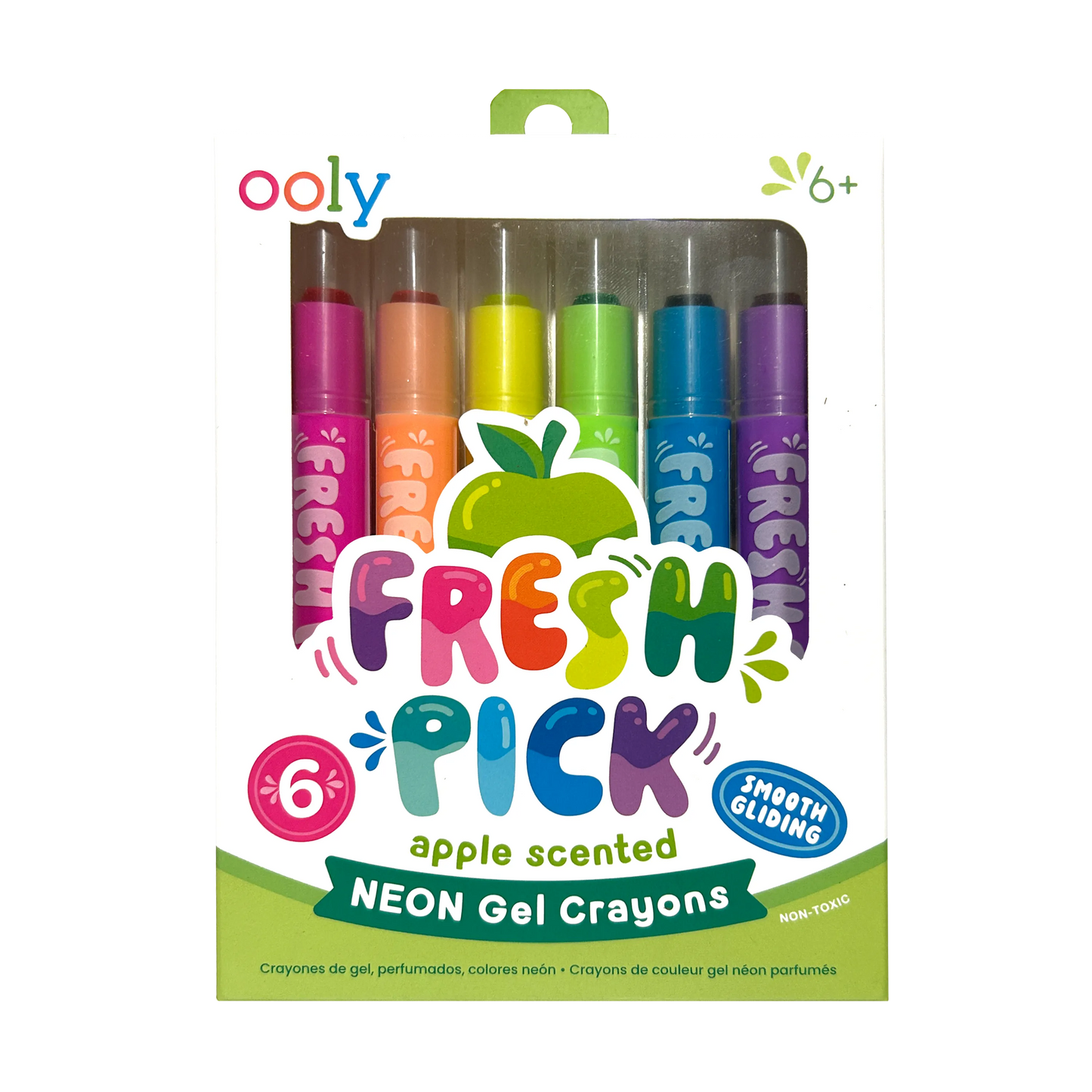 Fresh Pick Apple Scented Gel Crayons (Set of 6)