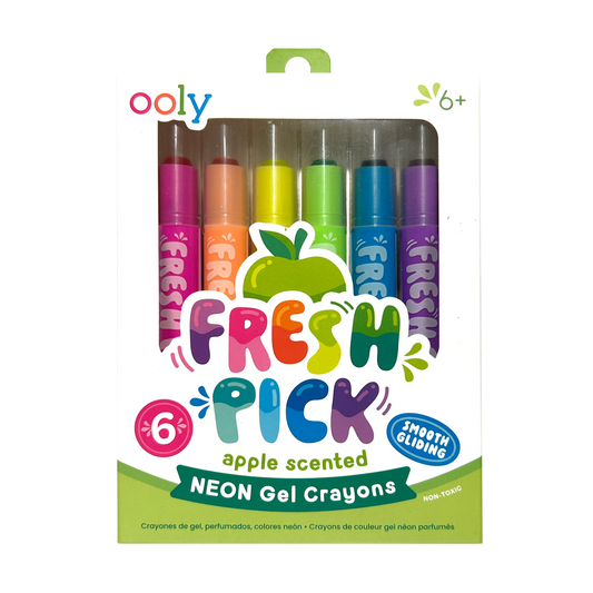 Fresh Pick Apple Scented Gel Crayons (Set of 6)