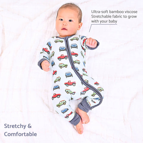 Bamboo Baby Convertible Zipper Pajama  Adventure is Calling