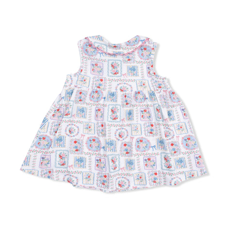 Jill Dress Sleeveless with Bloomer - Julep's Floral Patchwork