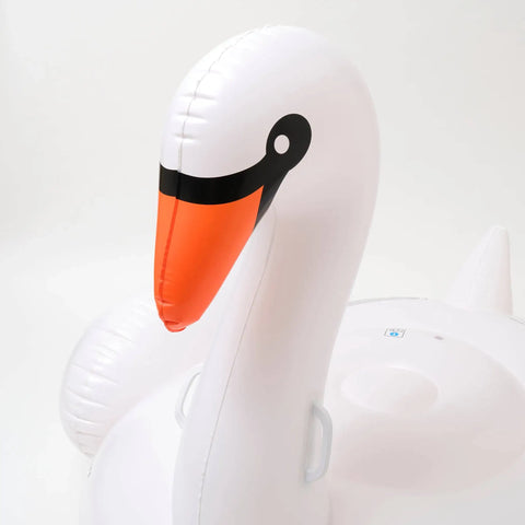 Luxe Ride-On Swan Inflatable Pool Float