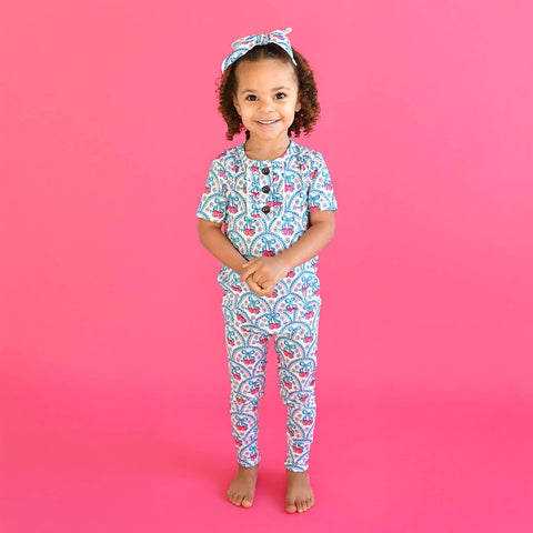 Cherry Bamboo Girls Lounge Set
