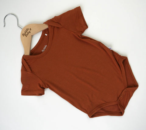 Short Sleeve Bodysuit | Pecan