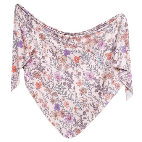 Knit Swaddle Blanket - Flora