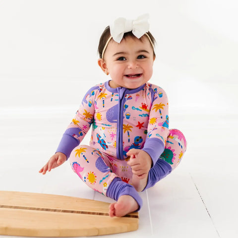 Diva Dinos Bamboo Convertible Footie