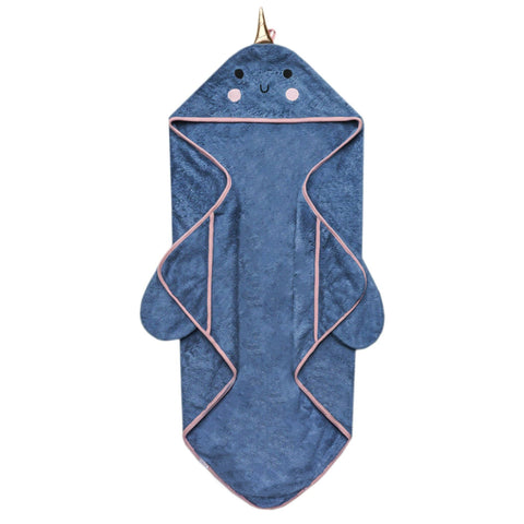 Character Bamboo Hooded Kids Towel - Nori