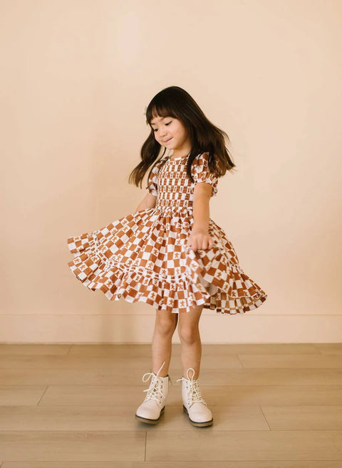 Alana Dress in Gingerbread