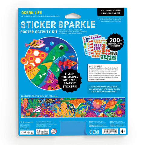 Sticker Sparkle Poster Activity Kit - Ocean Life
