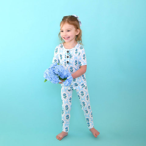 Savannah Ruffle Bamboo Girls Lounge Set