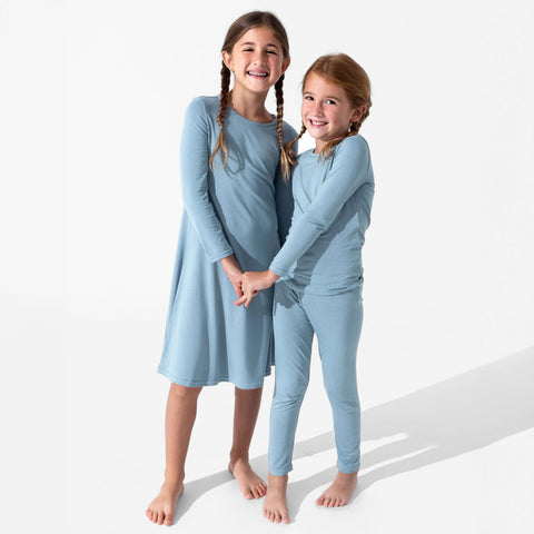 Girls' Long Sleeve Bamboo Dress/Nightgown - Oasis