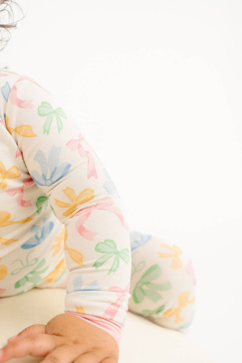 Pastel Bow Bamboo Set