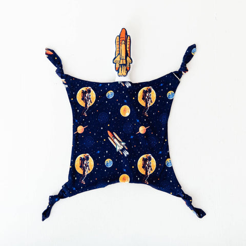 Astronaut Rocketship Bamboo Snuggle Lovey