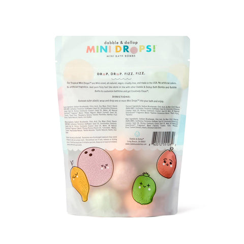 Mini Drops® Bath Bombs - All-Natural Tropical Scents