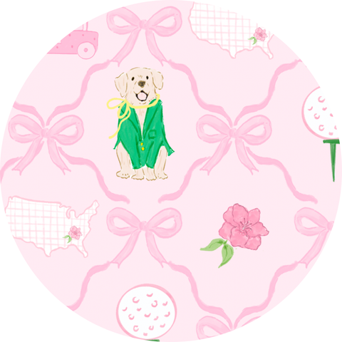 Masters Inspired Bamboo Convertible Footie - Pink