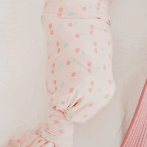 Knit Swaddle Blanket - Cheery