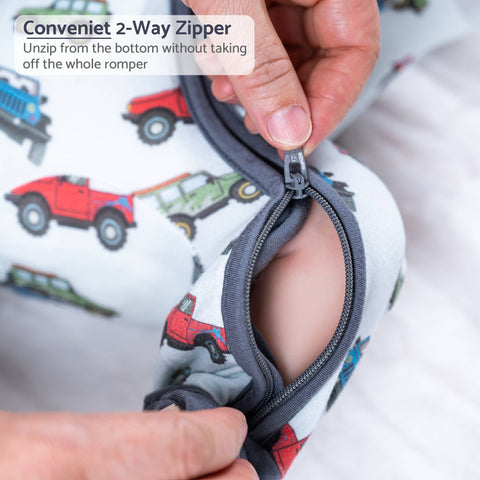Bamboo Baby Convertible Zipper Pajama  Adventure is Calling