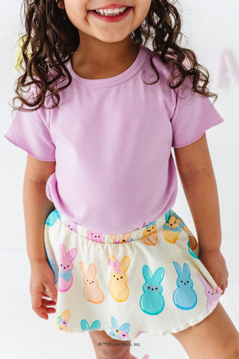 Lavender Lettuce Hem Top