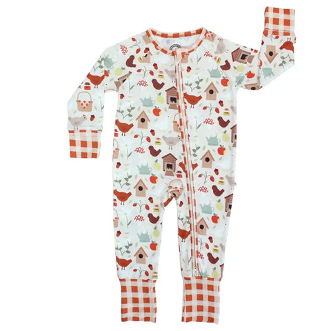 Cozy Cottage Bamboo Convertible Baby Pajamas