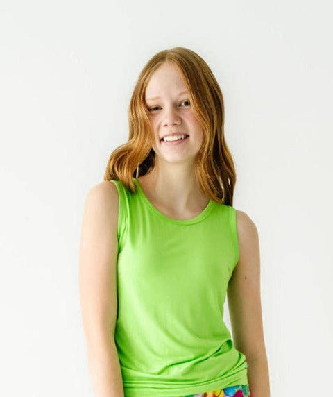 Bamboo Tank - Bright Lime