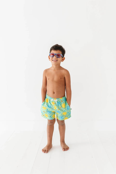 Electric Smiles Swim Trunks
