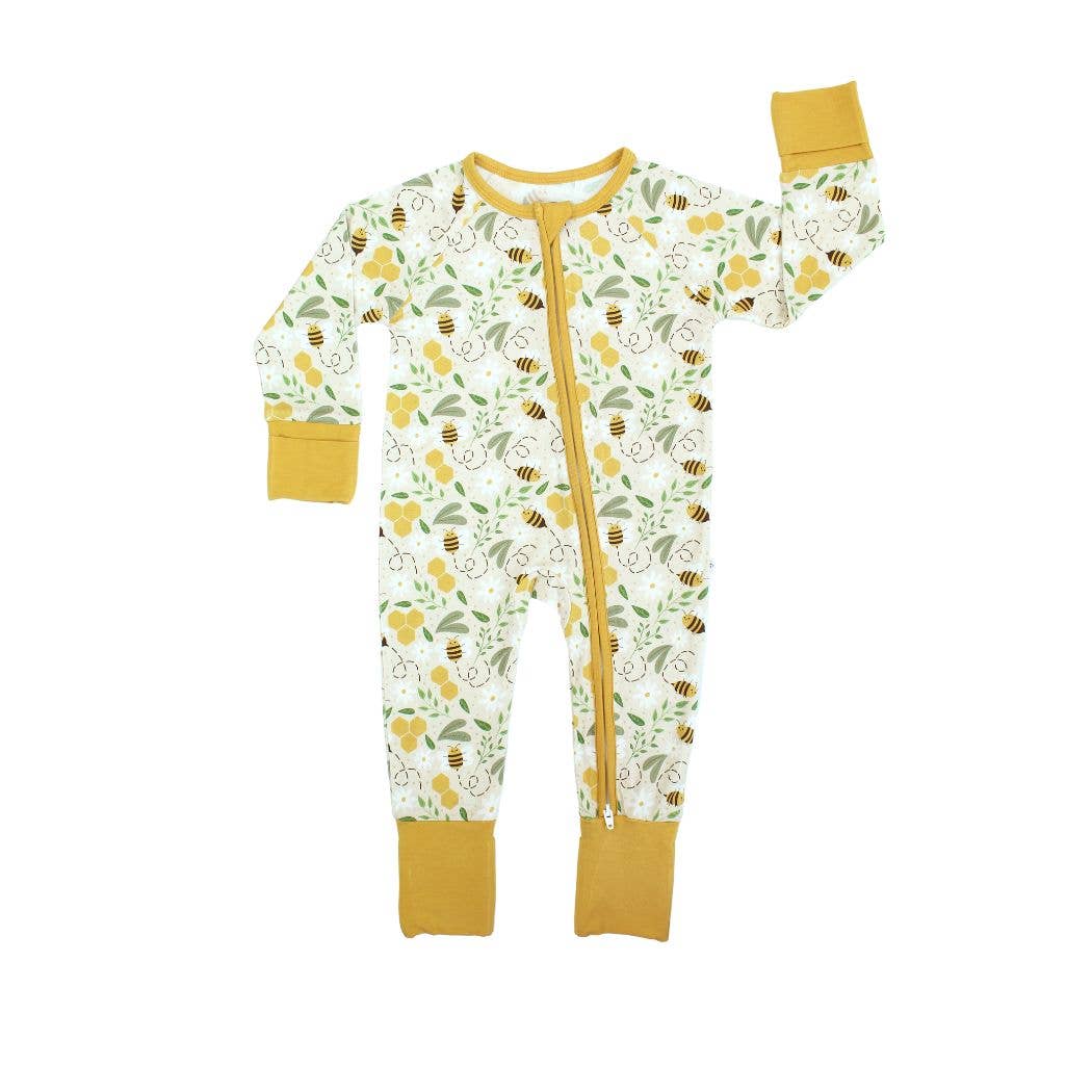 Happy Honey Bees Bamboo Baby Pajamas