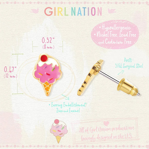 Cutie Stud Earrings | Ice Cream Dream