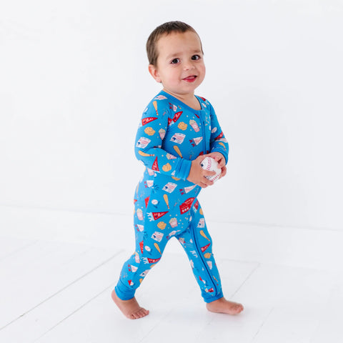 All About That Base Baseball Convertible Footie