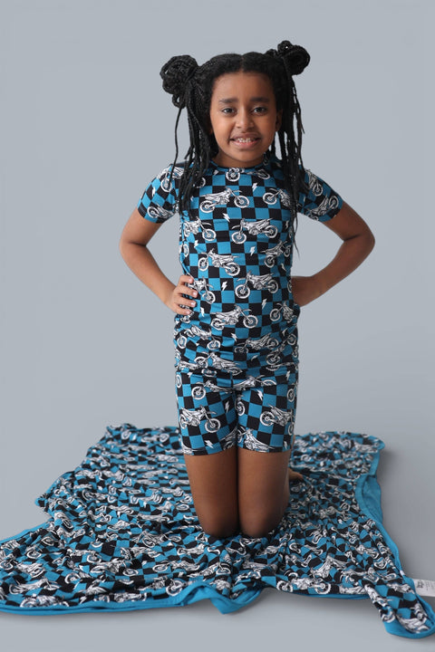 Kids Bamboo Short Set - Moto Mayhem