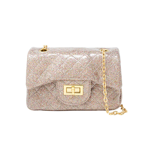 Classic Quilted Sparkle Kids Mini Purse - Rainbow