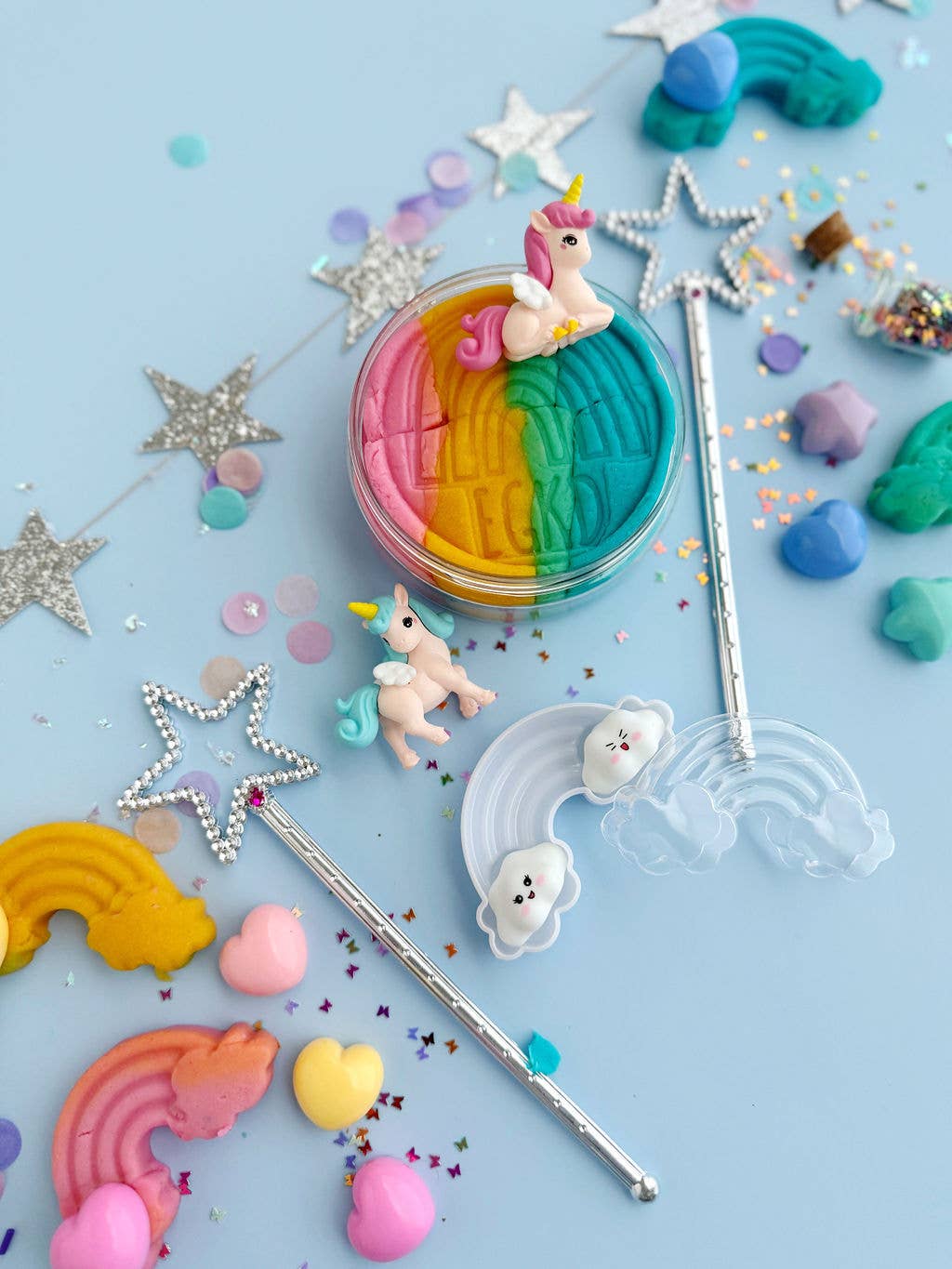 Unicorn (Rainbow Sherbet) Play Dough Kit