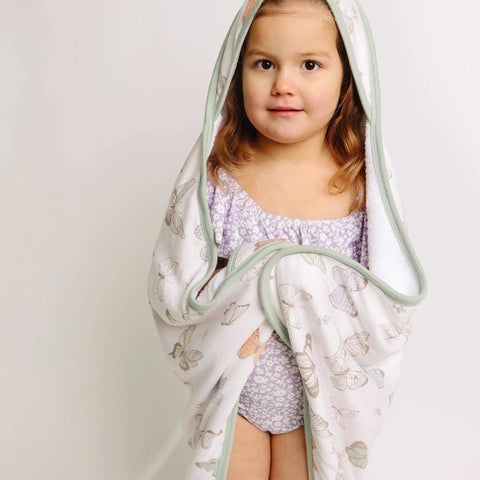 Premium Baby Knit Hooded Towel - Luna