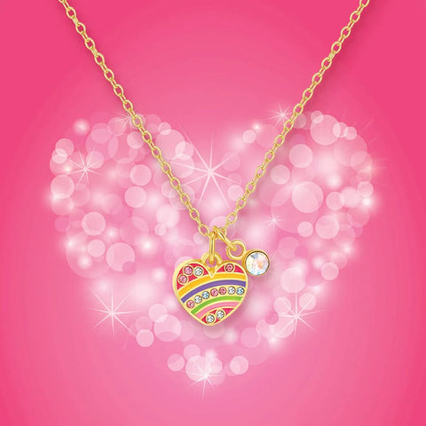 Sweet Petite Necklace | Crystal Rainbow Heart