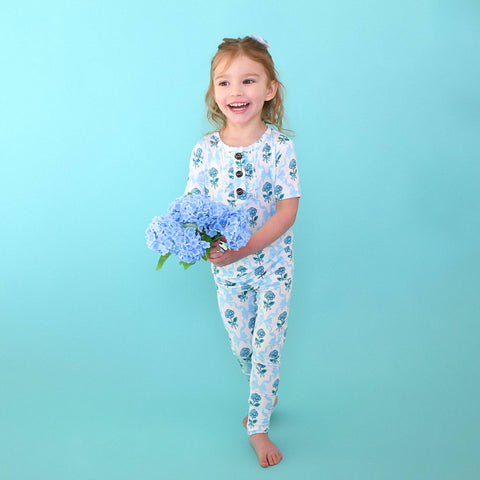 Savannah Ruffle Bamboo Girls Lounge Set
