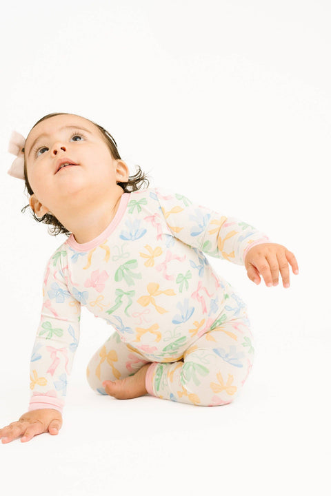 Pastel Bow Bamboo Set