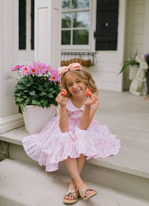 Lara Poplin Dress in Peach of my Heart