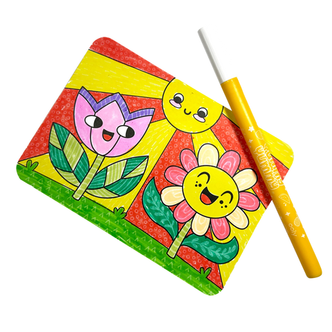 Undercover Art: Hidden Pattern Coloring Activity - Garden Pals