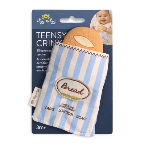 Teensy Crinkle™ Sensory Plush Teether - Baguette
