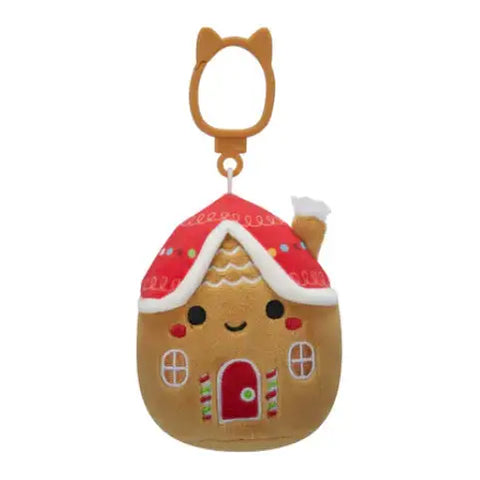 Squishmallow Clip Casa Gingerbread