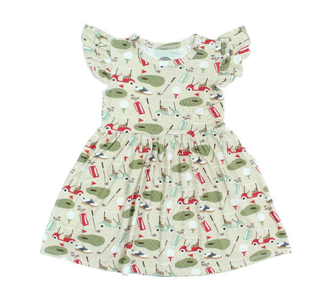 Tee Time Golf Girls Bamboo Twirl Dress