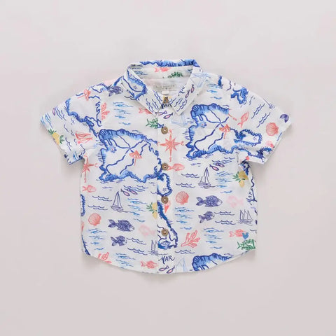 Boys Jack Shirt - Island Map
