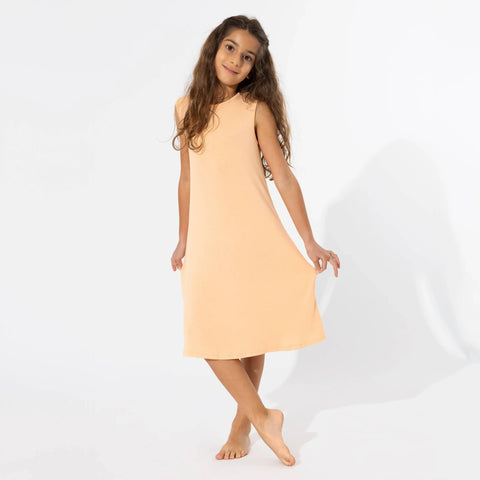 Sleeveless Bamboo Dress - Peach Fuzz