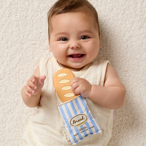 Teensy Crinkle™ Sensory Plush Teether - Baguette