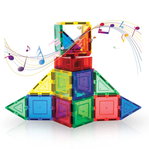 Music Box Magnetic Tile Building Set (20 Pieces)