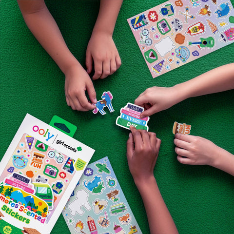 OOLY x Girl Scouts - S'mores Scented Stickers