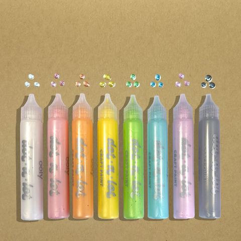 Dot-A-Lot: Dimensional Craft Paint - Pearlescent (Set of 8)